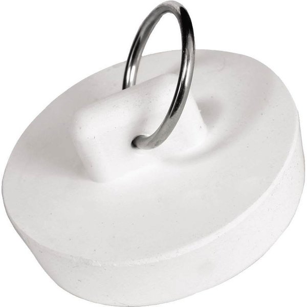 Prosource Drain Stopper White Rubb 1-1/2 PMB-104